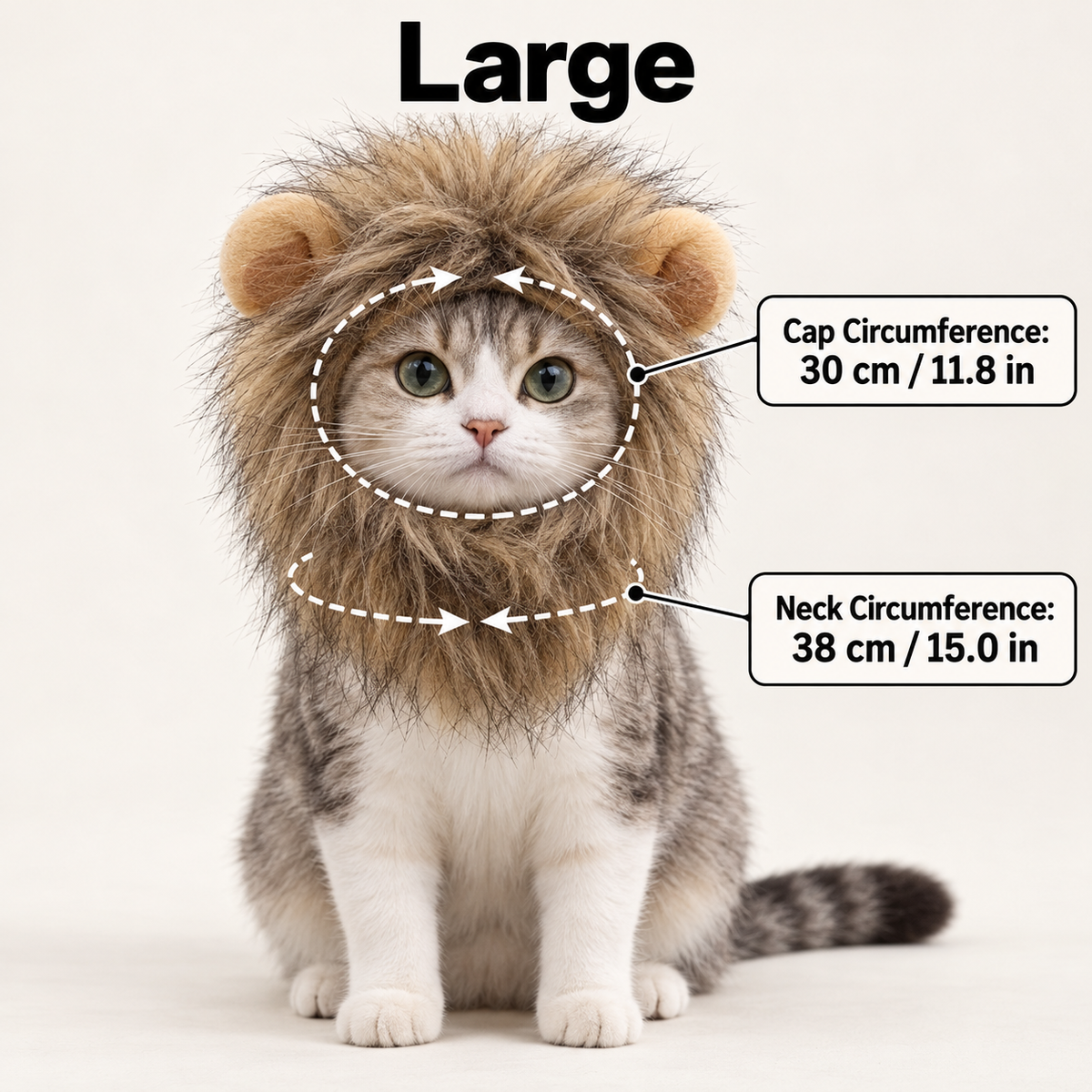 Jungle King Lion Cat Costume