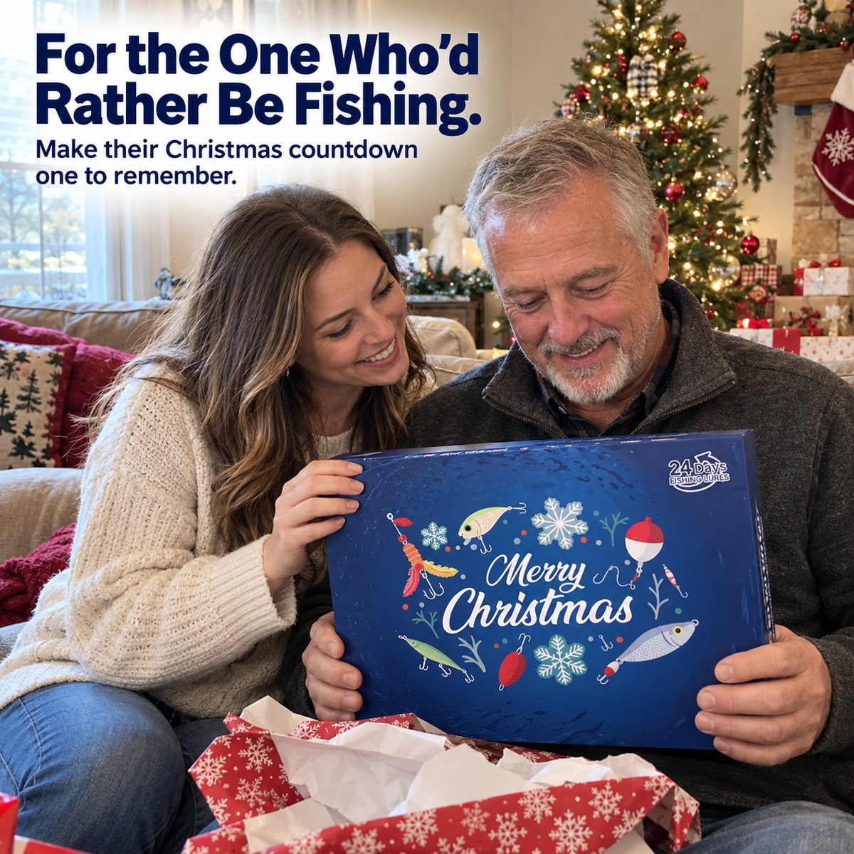 24-Day Fishing Lure Advent Calendar