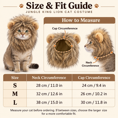 Jungle King Lion Cat Costume