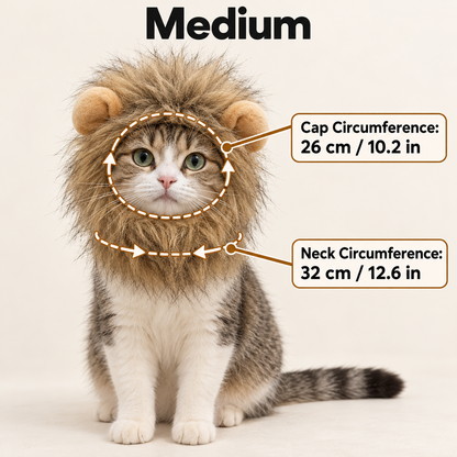 Jungle King Lion Cat Costume