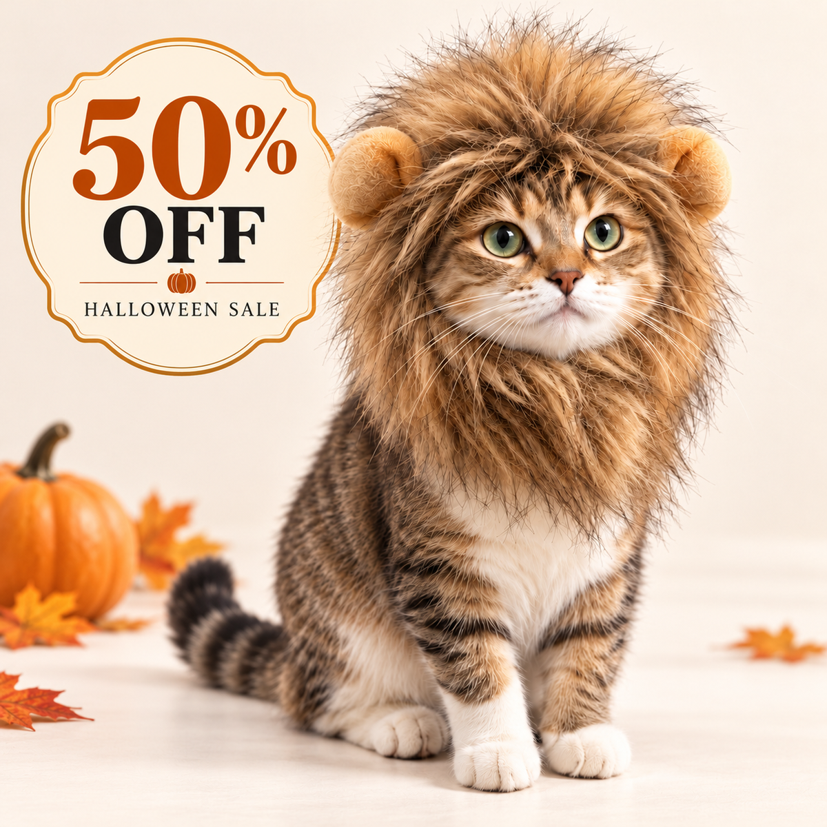 Jungle King Lion Cat Costume
