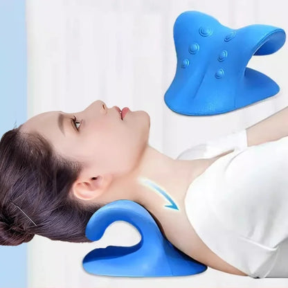 C-Shaped Pillow Cervical Massage Pillow Neck Correction Traction Support Massage Pillow Health Protection Equipment